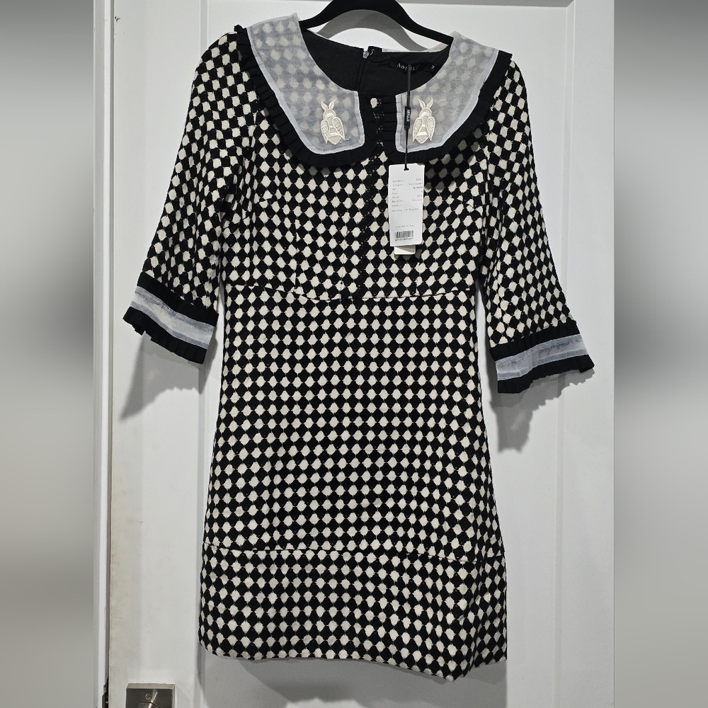 Black and white Mini dress